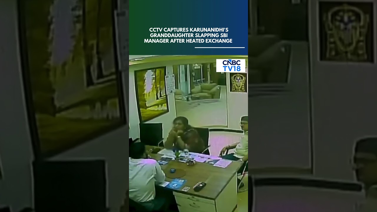 WATCH: Karunanidhi&rsquo;s Granddaughter Seen Slapping SBI Manager After Heated Argument | Chennai | N18S