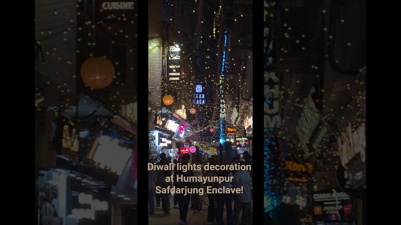 Diwali Lights at Humayunpur, Safdarjung Enclave 