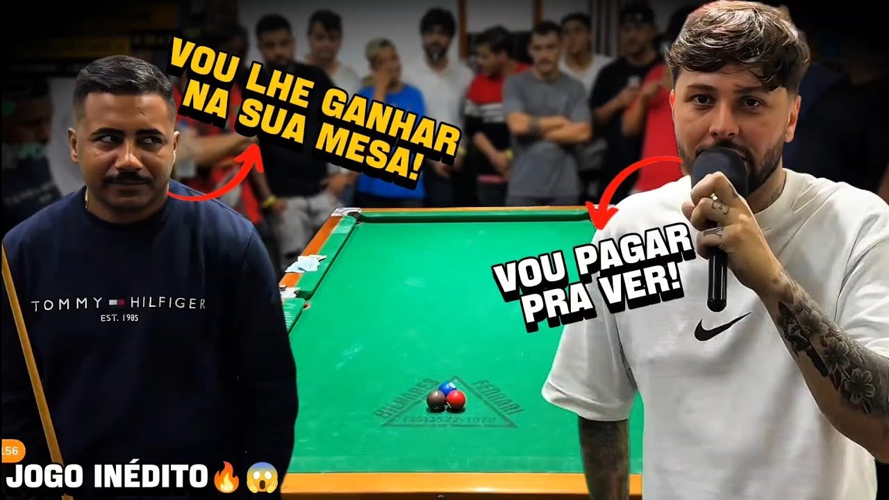 INÉDITO🔥😨 - MAYCON DE TEIXEIRA X FELIPINHO - EM UM JOGO CHEIO DE SURPRESAS. #sinuca 