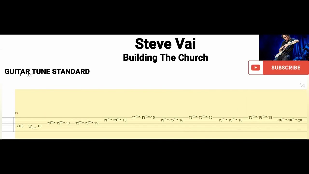 Steve Vai - Building The Church (  Tab Guitar )