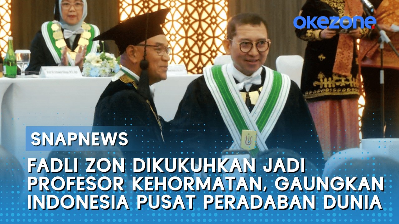 Fadli Zon Dikukuhkan Jadi Profesor Kehormatan, Gaungkan Indonesia Pusat Peradaban Dunia