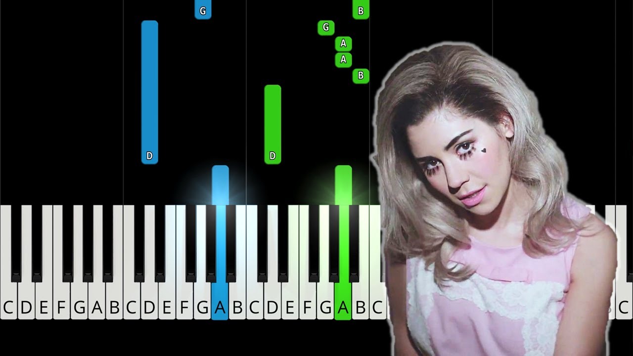 MARINA AND THE DIAMONDS - PRIMADONNA - EASY Piano Tutorial
