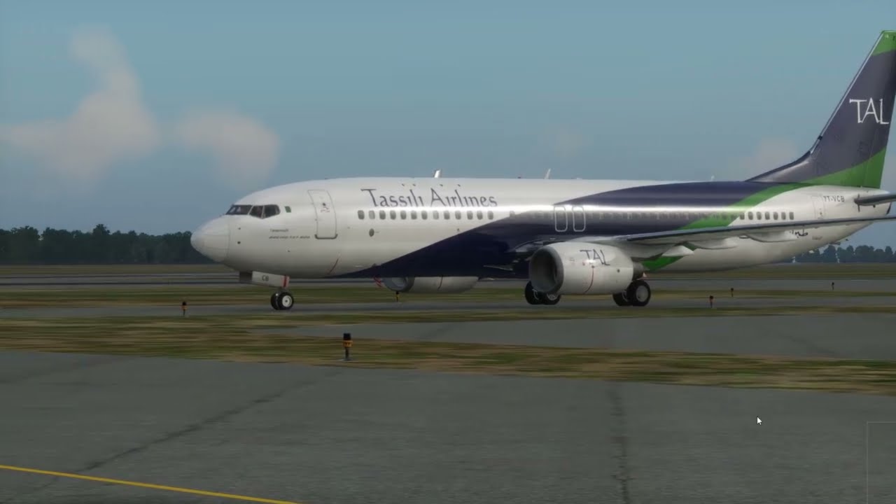 X-Plane 12 | Zibo 737-800 | Tassili Airlines | Approche et Atterrissage RWY 23 Annaba, Algérie