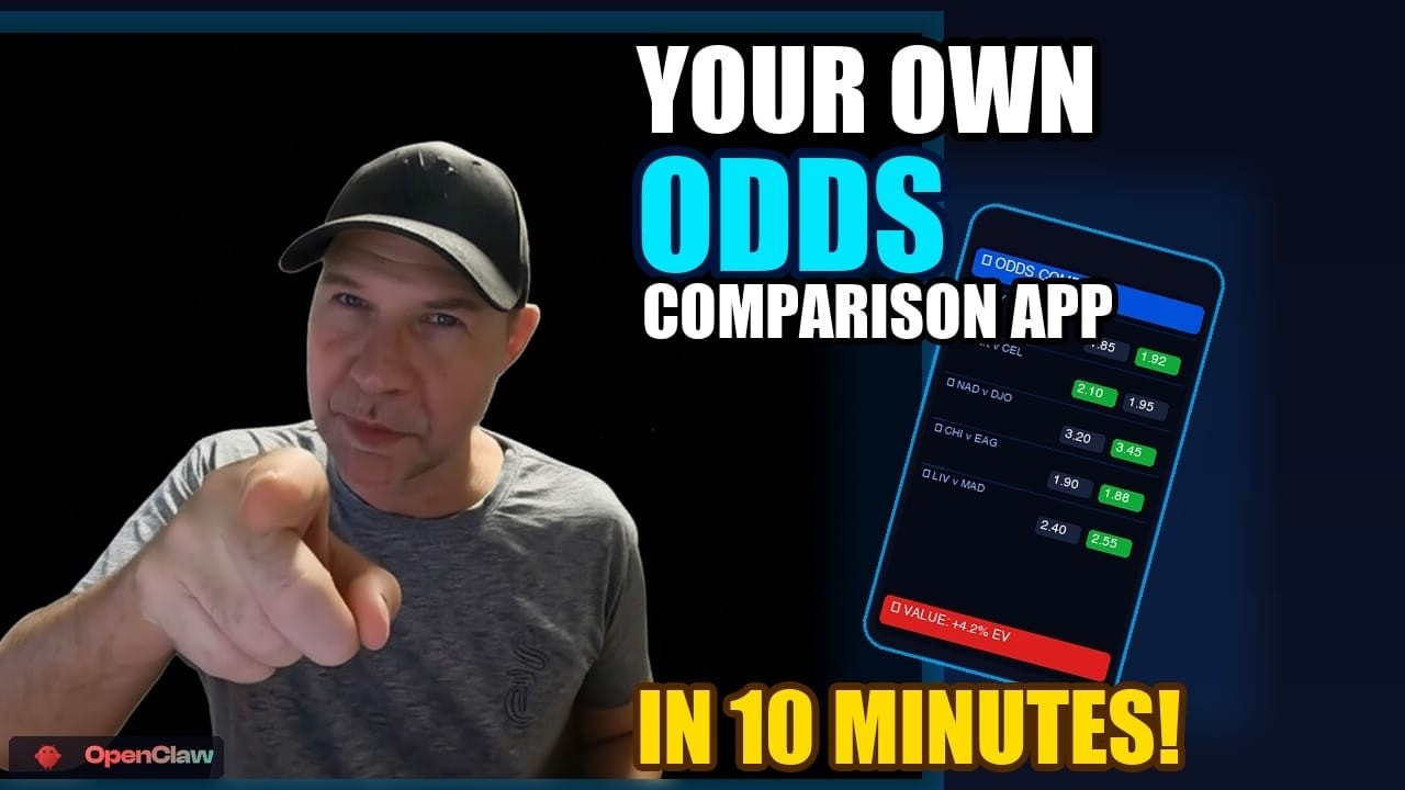 AI Builds Your Own Odds Comparison in 3 Easy Steps (For Free Using OpenClaw)