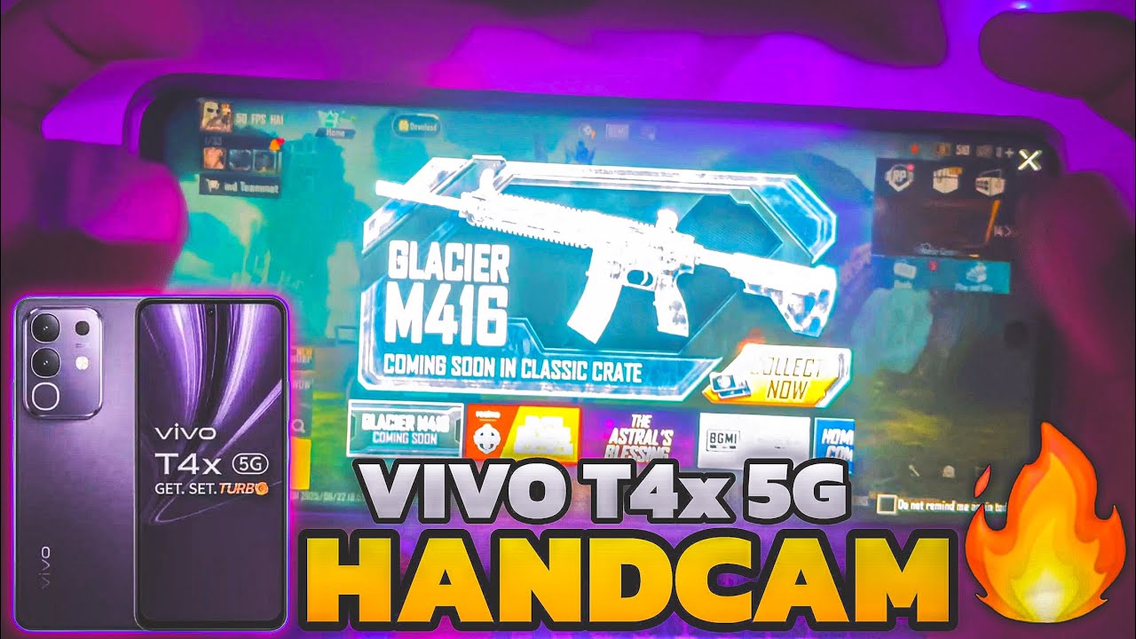 VIVO T4x 5G - BGMI Test with HANDCAM 🔥