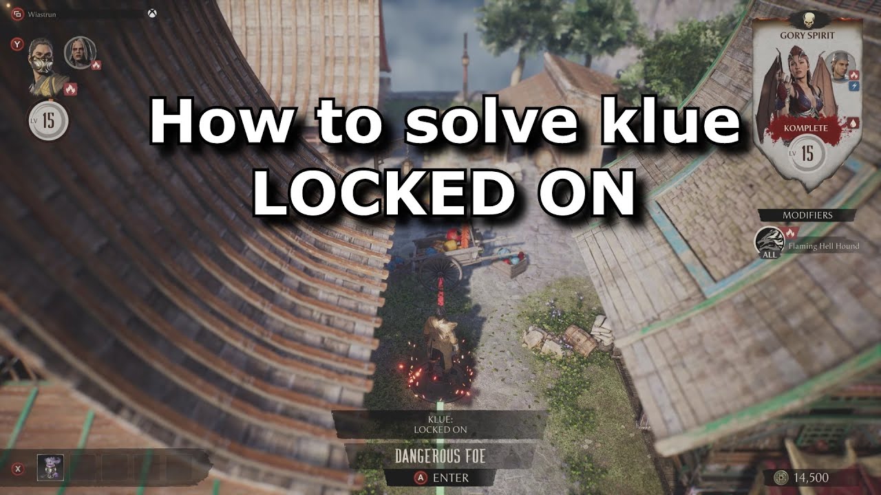 MK1 Invasions - How to solve klue LOCKED ON in Sun Do Festival mesa