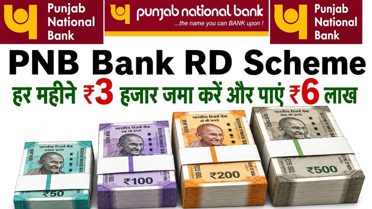PNB RD scheme interest rate | Deposit ₹3000 per month | PNB Recurring Deposit Maturity table Hindi