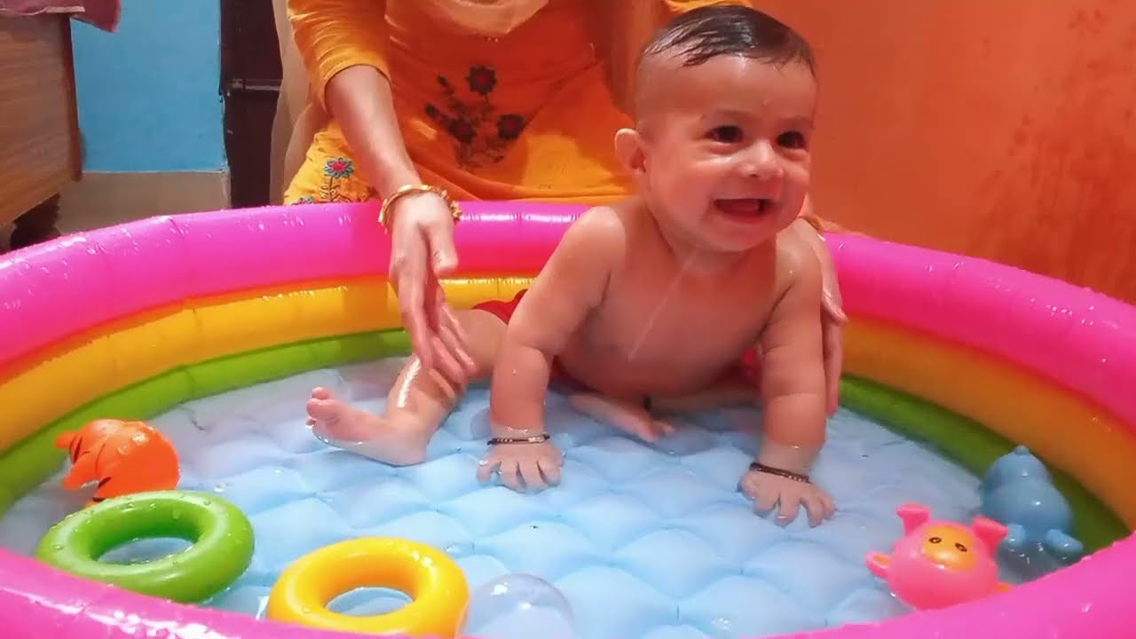 Baby Bath Tub Unboxing | Review of Intex bath tub |  Small pool for baby bath