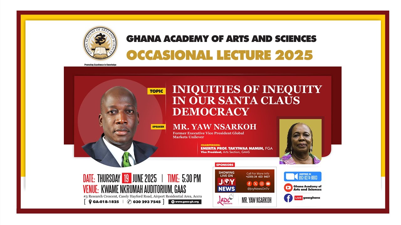 OCCASIONAL LECTURE 2025 by  MR. YAW NSARKOH