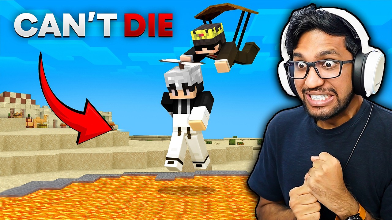 Senpai Spider Gave Me Challenge to Die in Minecraft !
