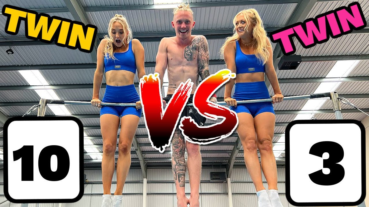 GIRLS TRY MENS GYMNASTICS TWIN VS TWIN! | ft. Nile Wilson
