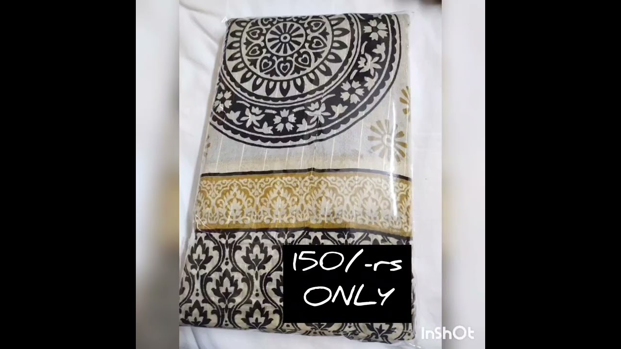 kiran fashion #spcial Offer  150 rs #Low price cotton sarees in #sowcarpe#best