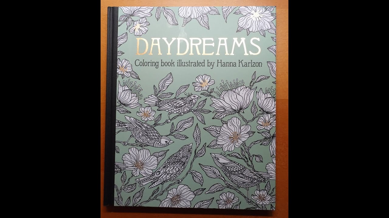Adult Colouring Book Flip Through - Daydreams by Hanna Karlzon