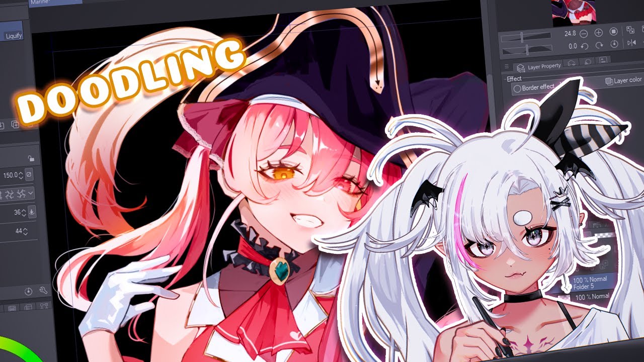 【ART】Singing and doodling! |  #VTuber