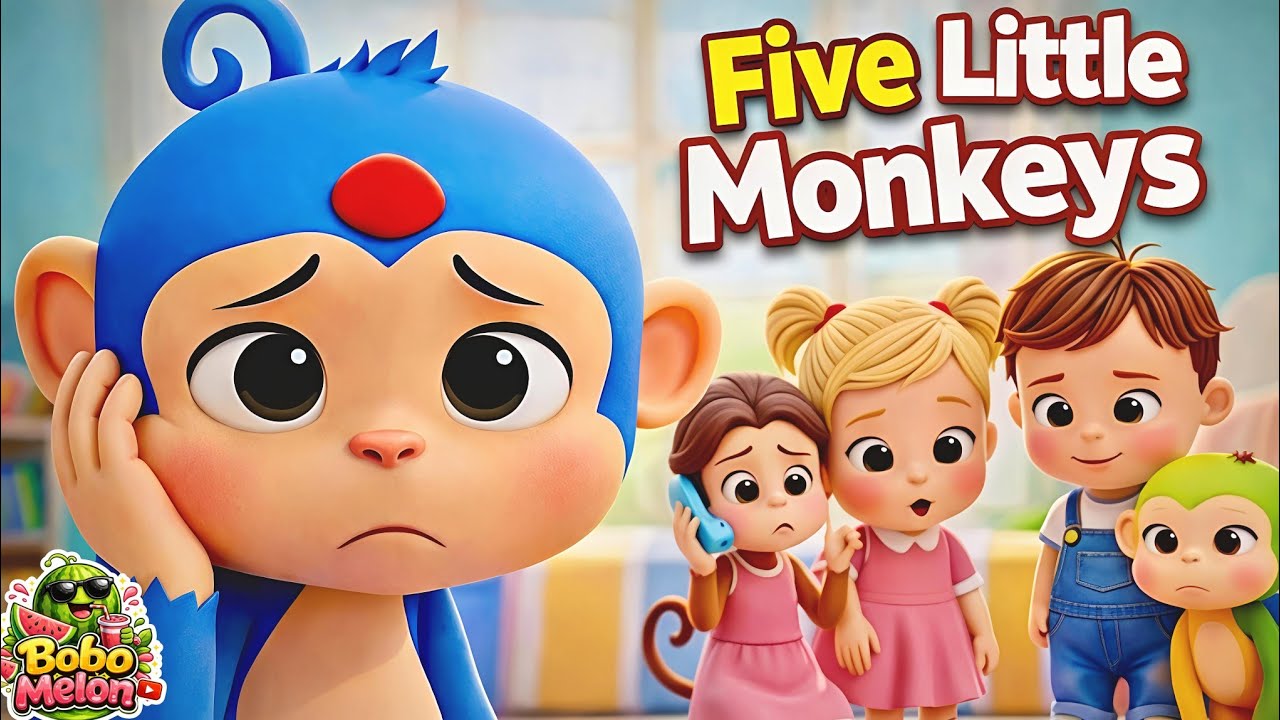 The Tragic Story of Five Little Monkeys