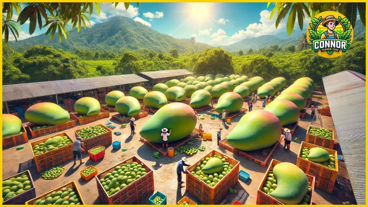 Australian Farmers Harvest Millions of Tons of Mangoes This Way | Mango Farms in Australia