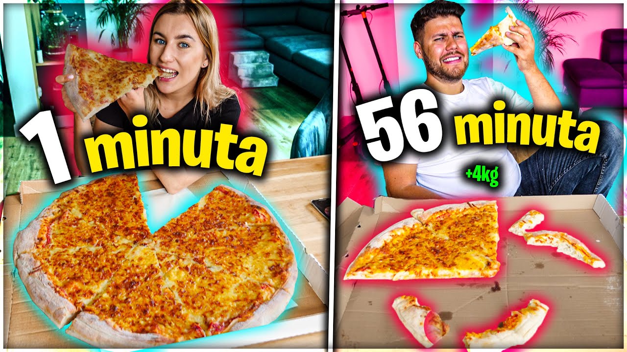 KTO SZYBCIEJ ZJE PIZZE XXL WYGRYWA! *ponad 7kg pizzy*