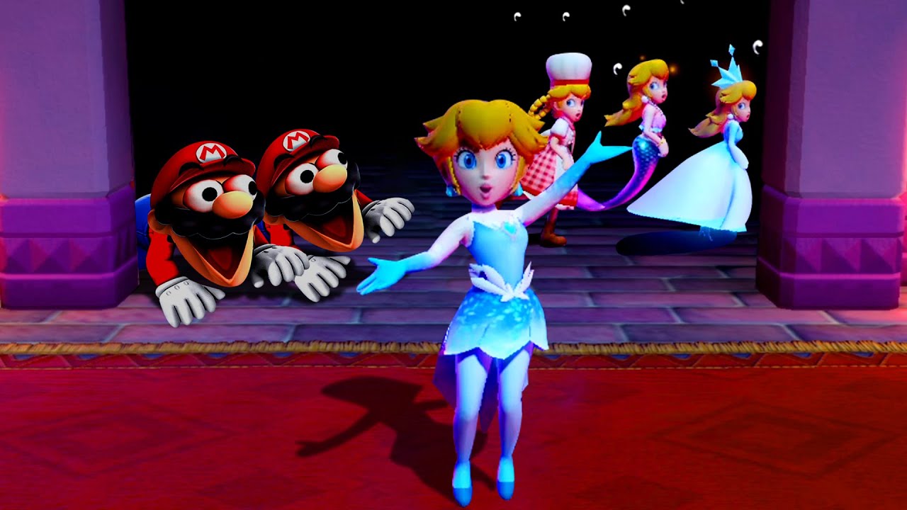 【スーパーマリオパーティ】ピーチのフィギュアスケーター挑戦！他のピーチスタイルを打ち負かせ