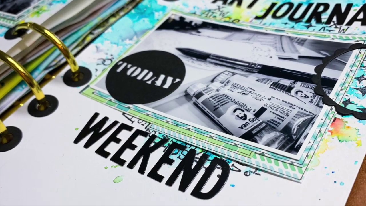 ECD planner Essentials - Mixed Media Scrapbook layout - #1