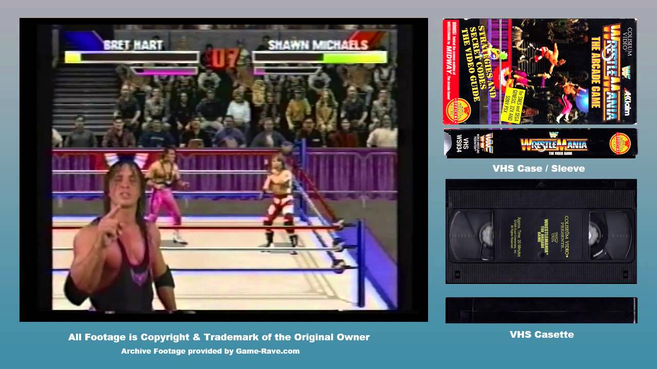 Game-Rave VHS Archive: WWF Wrestlemania The Arcade Game