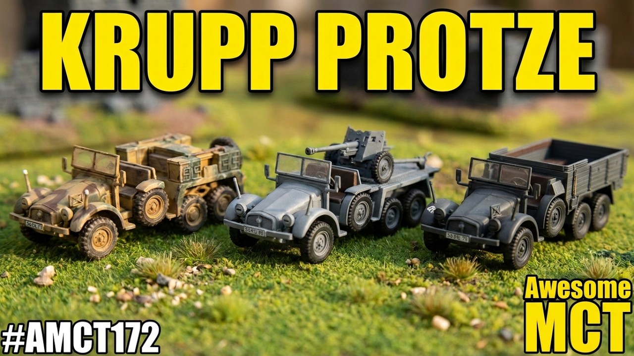 🪖🛻💥 1/72 scale WW2 German Transport Krupp Protze Kfz.69 Truck  model  Collection 🔥🪖🛻