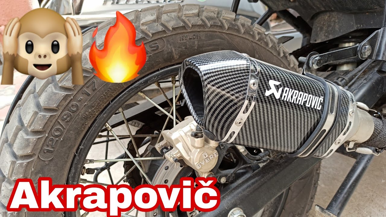India's first bs6 Himalayan with loudest akrapovič carbon exhaust 💥