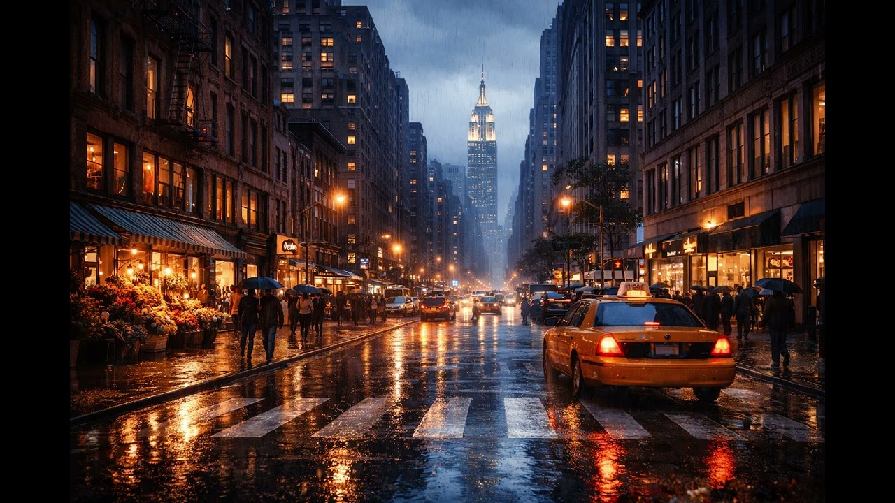 3 Hours of Walking in the Rain 🌧️ | POV Rain Sounds for Sleep, Study & Relaxing