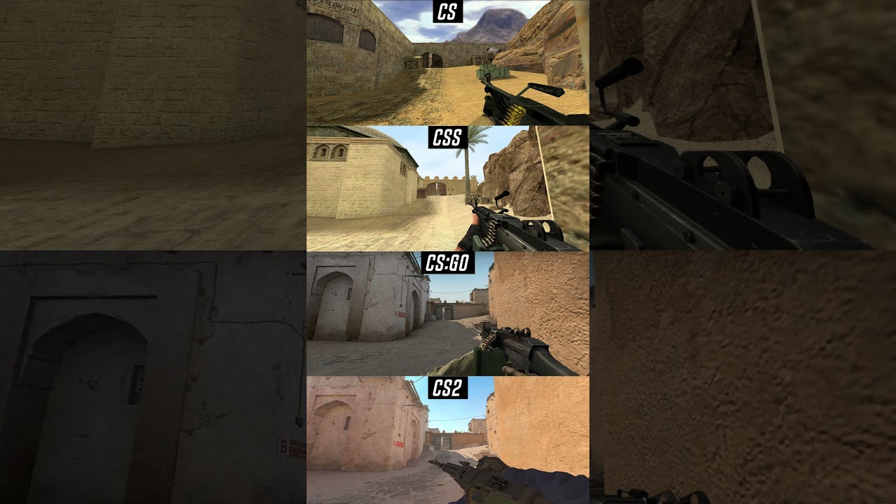 M249 Sounds | Counter Strike Comparison 1.6 to CS 2 | Part 45 #counterstrike #csgo #cs2