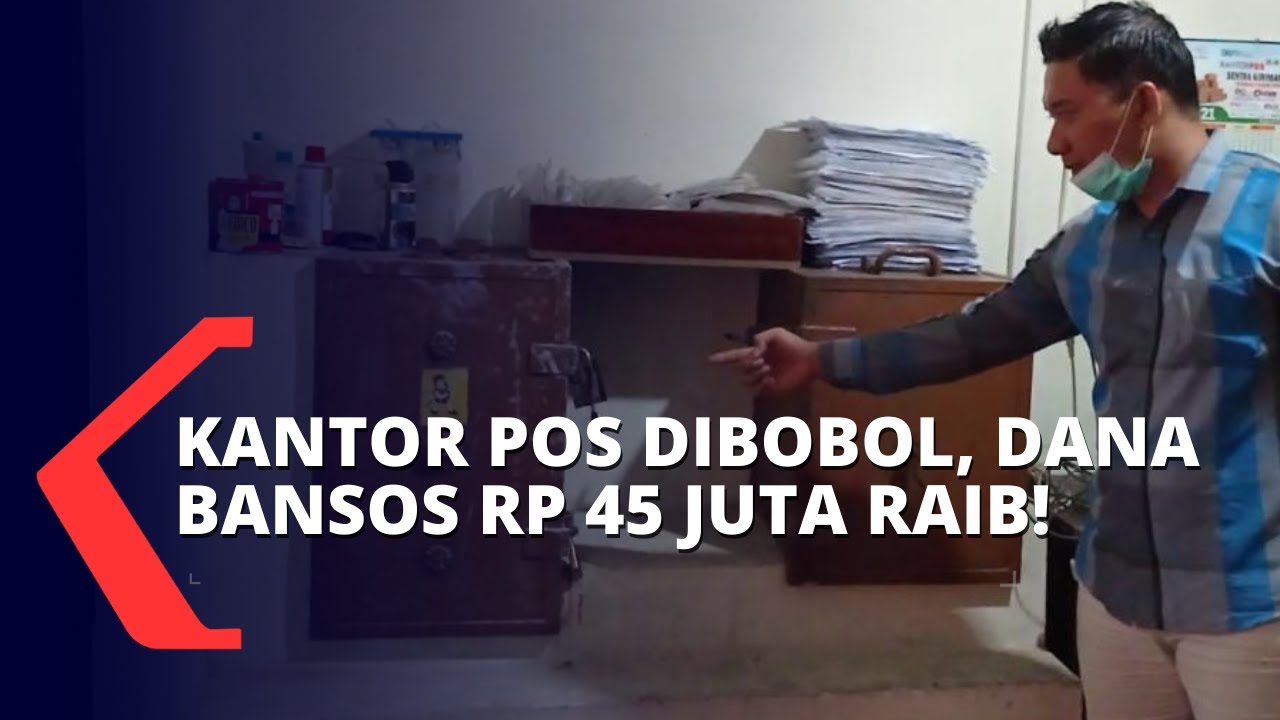 Uang Bansos Tunai Senilai Rp 45 Juta Hilang Dicuri dari Brankas Kantor Pos Blitar