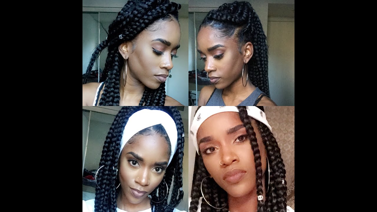 HOW TO STYLE YOUR JUMBO BOX BRAIDS