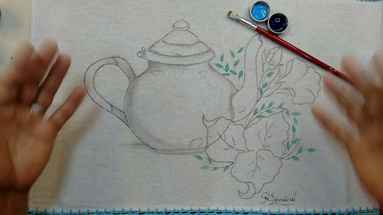 Roberto Ferreira - Vamos Aprender a Pintar Chaleira Esmaltada com For do Campo - Parte 1