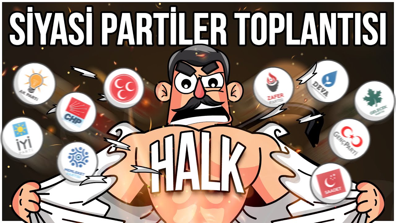 TÜRKİYE'DEKİ SİYASİ PARTİLER TOPLANTISI | Animasyon