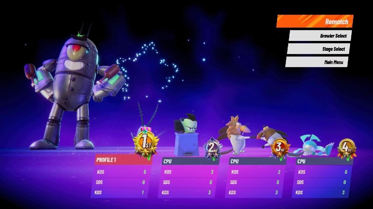 Nickelodeon All-Star Brawl 2 Battle vs Everybody GamePlay