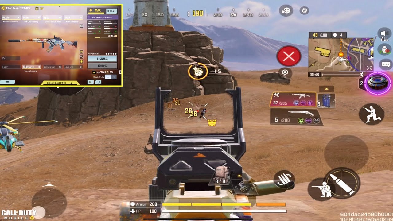 This CR56 have ZERO AIM SHAKE in LONG RANGE | Best CR-56 AMAX GUNSMITH in CODM BR | Solo vs Squads