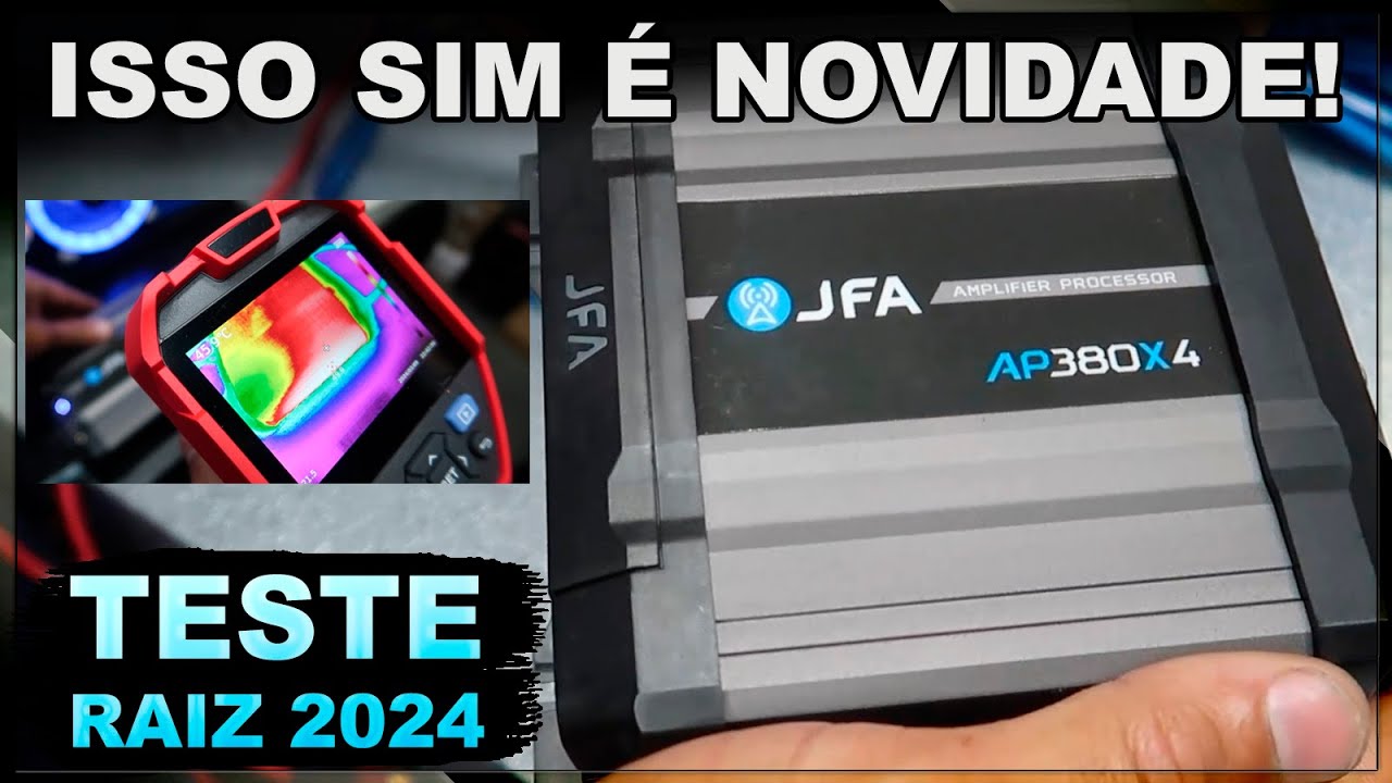 Módulo Amplificador JFA AP 380x4 Refrigerado a ÁGUA - Lançamento 2024 Teste de Potência
