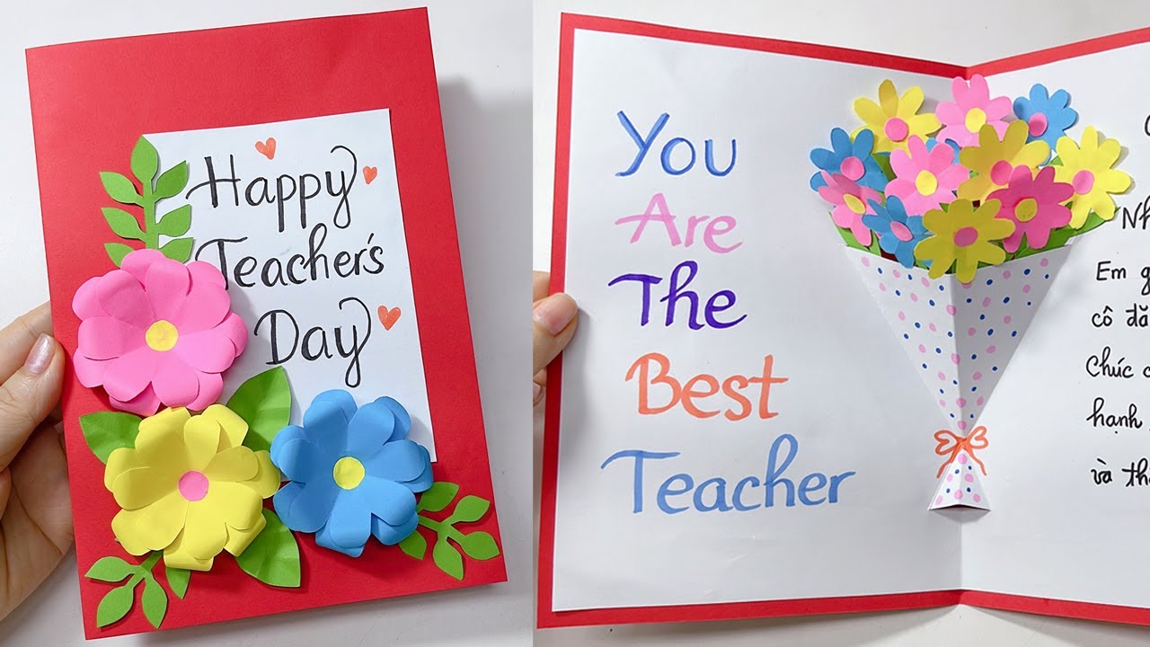 Cách làm thiệp  20/11 3D đẹp tặng Cô giáo/DIY Teacher's Day Card/ Liam Channel