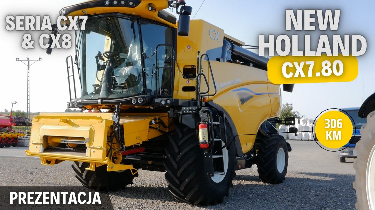 NEW HOLLAND CX7.80 - kombajn kompletny i uniwersalny | Prezentacja / test kombajnu