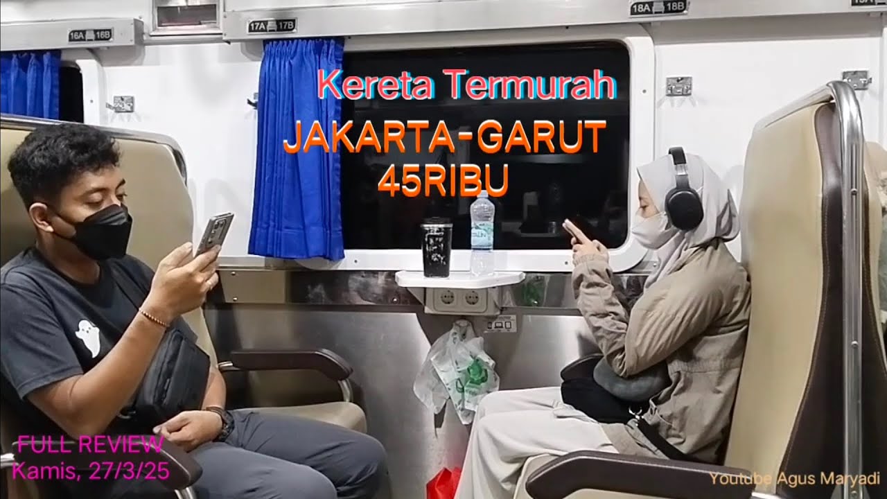 Kereta Jarak Jauh Termurah 45 Ribu JAKARTA-GARUT/Bandung 