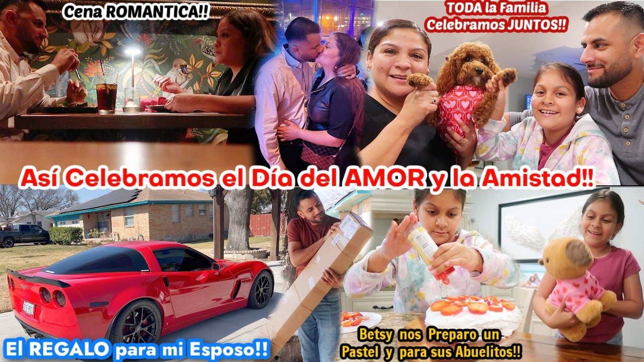 Así Celebramos el Amor💘Tuvimos una Cena Romántica💋|Celebramos en FAMILIA😍|Un Pastel con MUCHO AMOR🥹