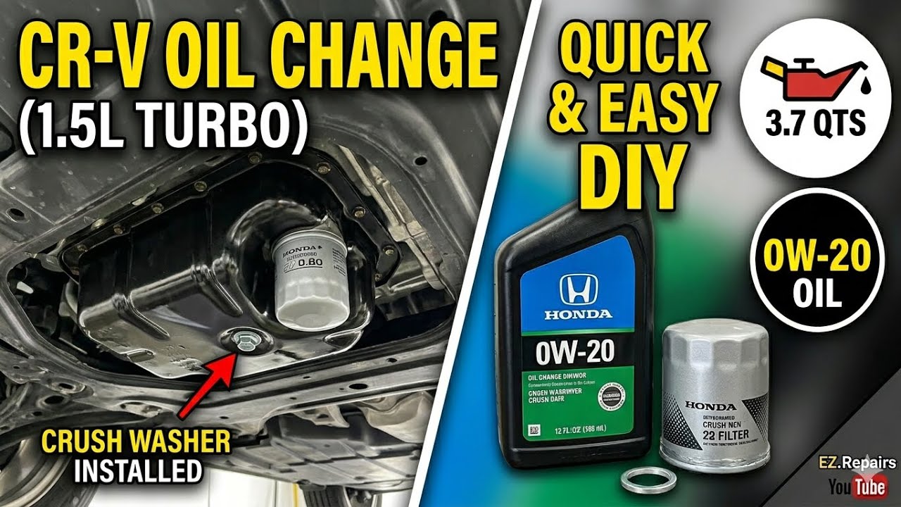 2020 Honda CRV EXL 1.5L Oil Change