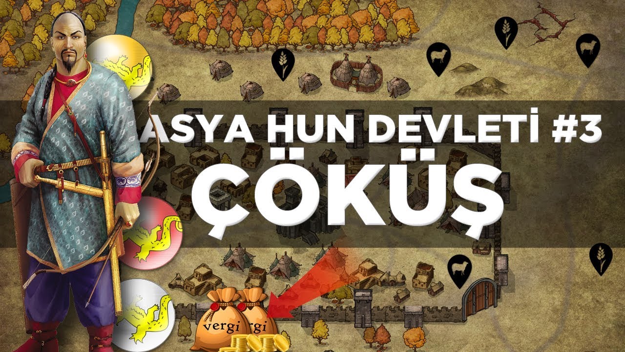 &Ccedil;&Ouml;K&Uuml;Ş - Asya Hun Devleti #3 || 2D Savaş || DFT Tarih