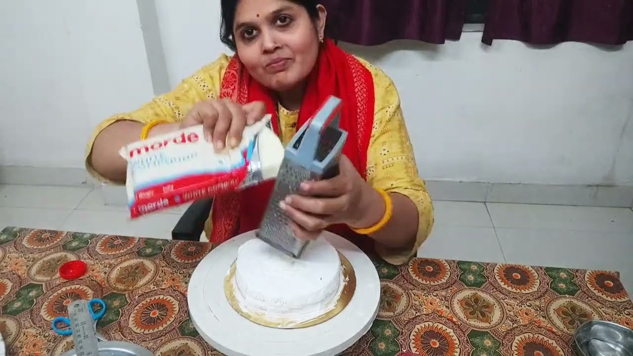 White chocolate nhi hai..  To ese bnaye White forest cake. Eggless white forest cake for special one