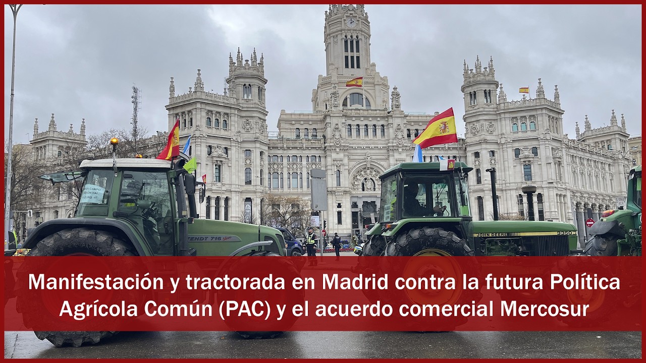 Así fue la gran tractorada por Madrid