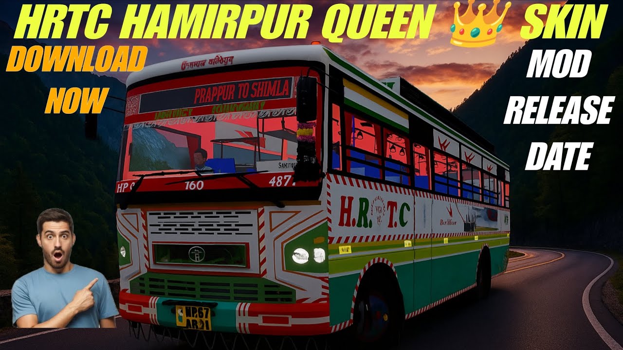 Download Hrtc Hamirpur tata bs-4 skin // Release // Bussid //Hrtc tata bs-4 bs mod by unwanted gamer