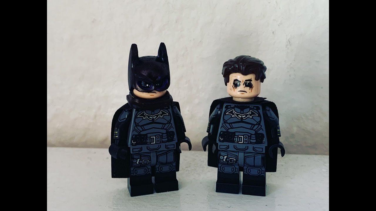 How to make improved lego Robert Pattinson Batman and Bruce Wayne minifigures!