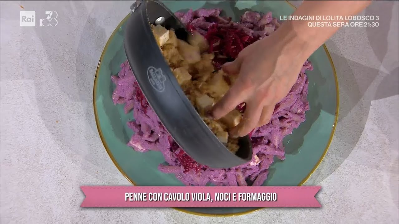 Penne con cavolo viola, noci e formaggio - È sempre mezzogiorno - 04/03/2024
