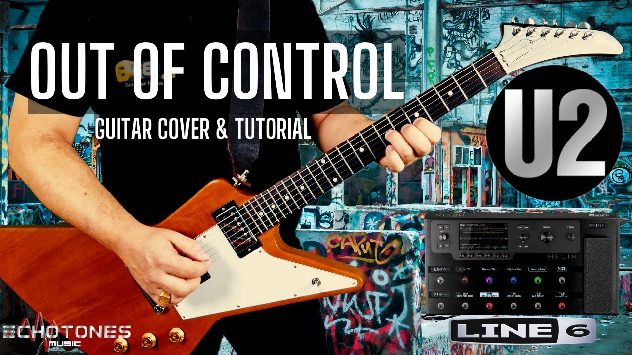 U2 / OUT OF CONTROL - GUITAR COVER & TUTORIAL #u2 #line6 #u2cover