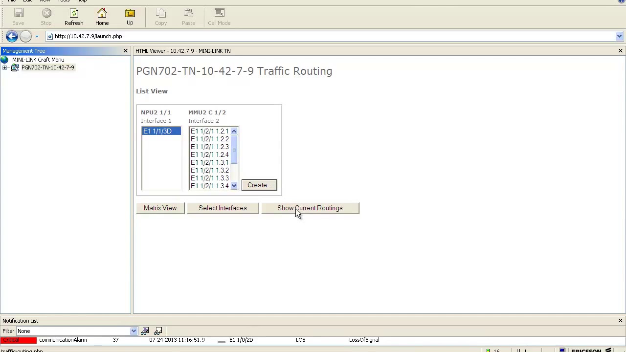 Basic Ericsson Mini Link TN using Mini Link Craft  Traffic Route NPU MMU