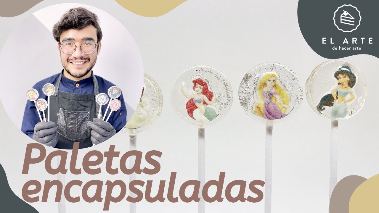 Paletas de Isomat encapsuladas | Lollipops | Paletas de azúcar cristal - El arte de hacer arte