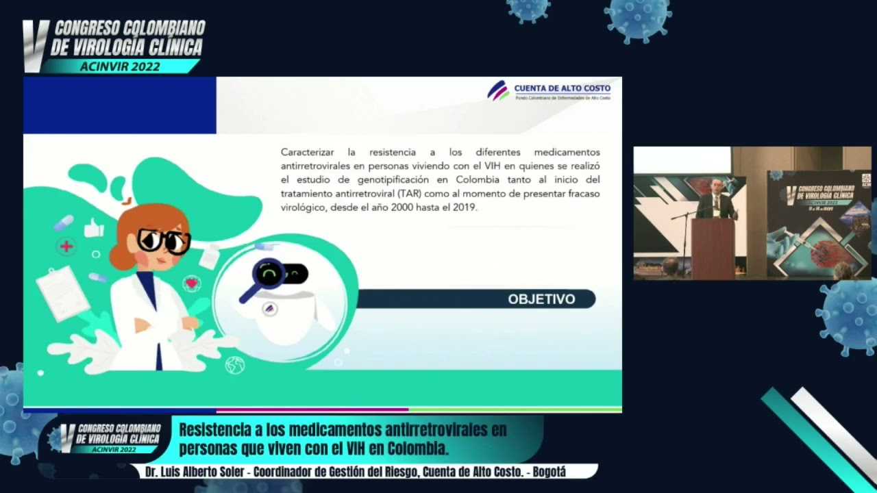 Resistencia a los antirretrovirales en personas que viven con VIH en Colombia - Dr. Luis Soler
